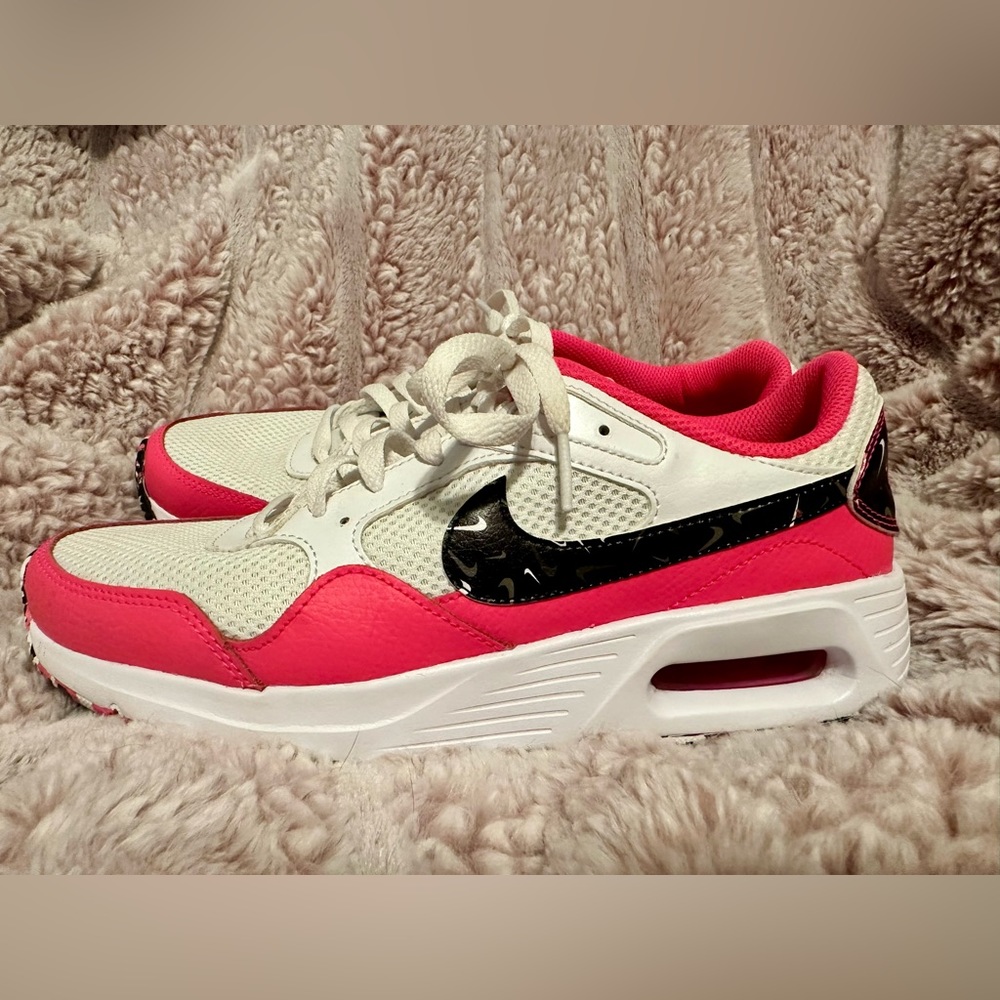 Women Nike Air Max SC Pink Multi Swoosh Shoes
